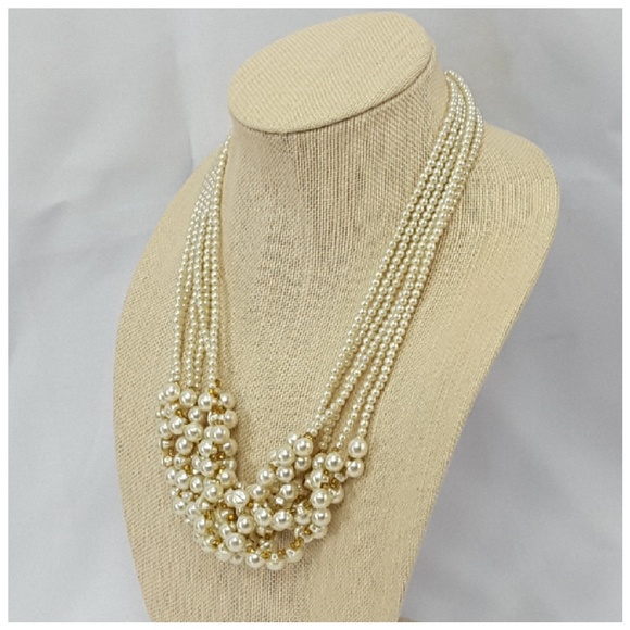 Faux Pearls and More Pearls with Goldtone Accents - Picture 6 of 8